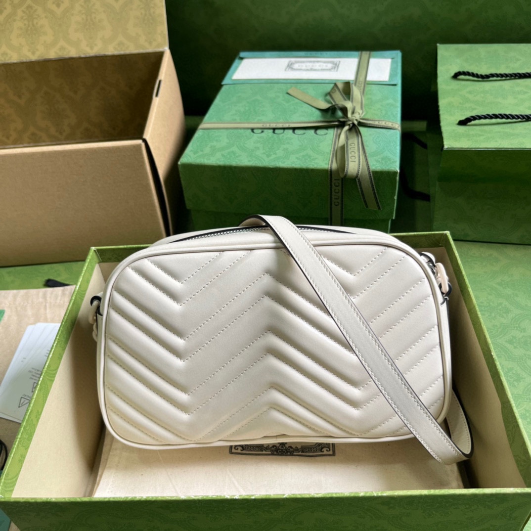 Gucci GG Marmont Matelassé Shoulder Bag(24*13*7cm) - 
