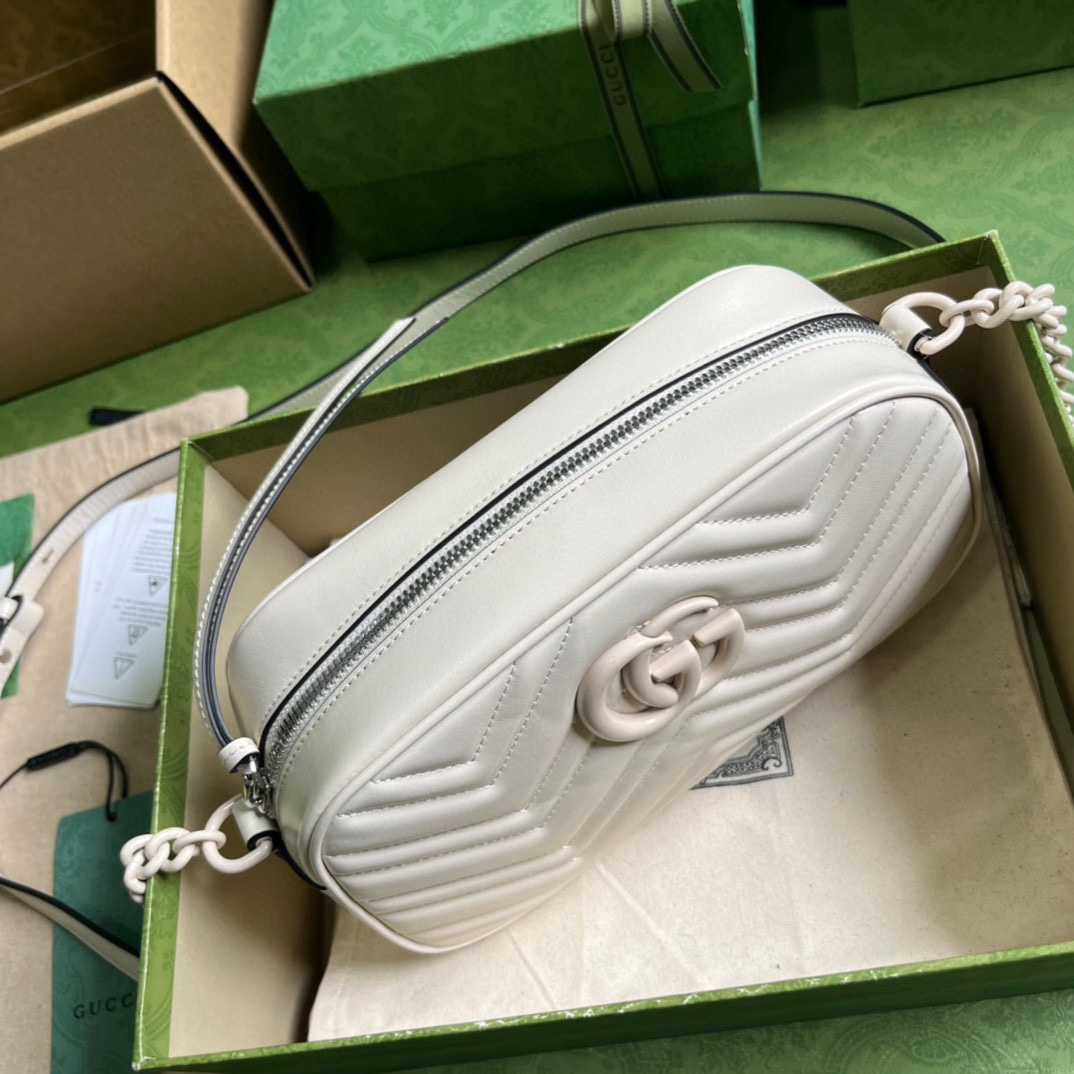 Gucci GG Marmont Matelassé Shoulder Bag(24*13*7cm) - 