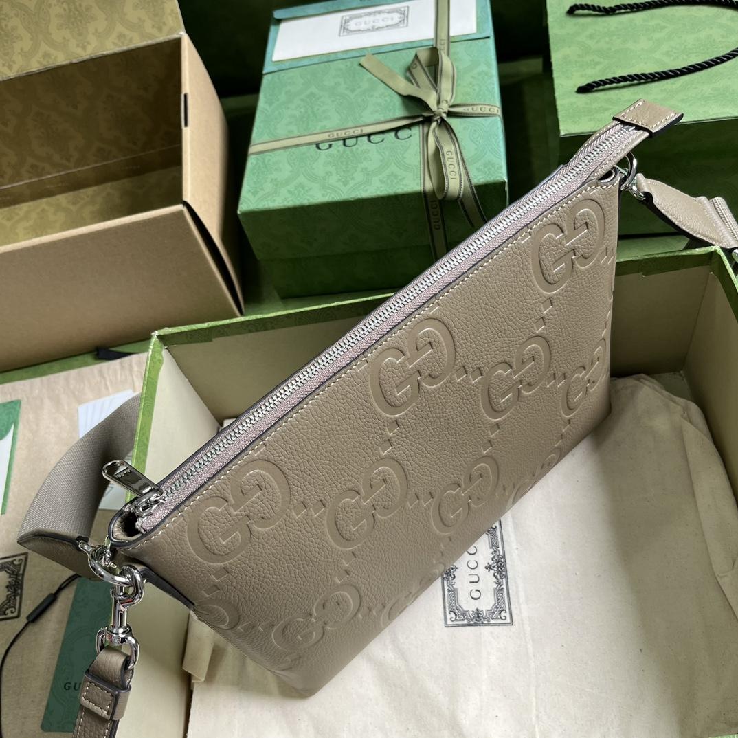 Gucci Jumbo GG Medium Messenger Bag(31-24.5-5cm) - PerfectKickZ