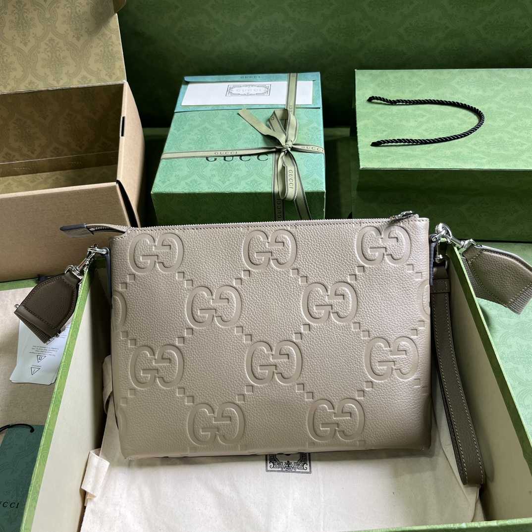 Gucci Jumbo GG Medium Messenger Bag(31-24.5-5cm) - PerfectKickZ