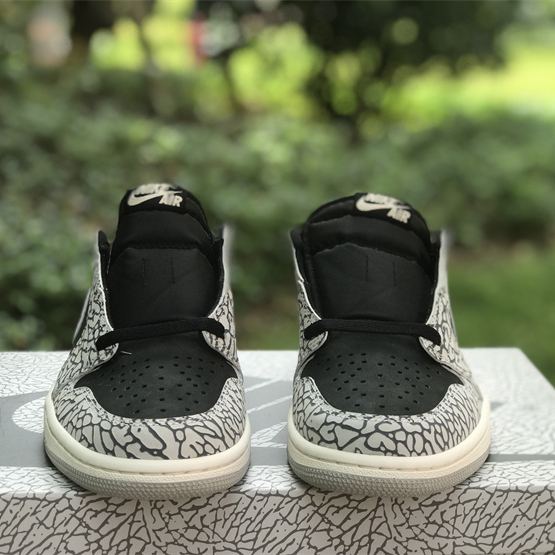 Air Jordan 1 Low OG “Black Cement” Sneaker      CZ0790-001 - PerfectKickZ
