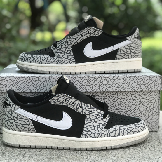 Air Jordan 1 Low OG “Black Cement” Sneaker      CZ0790-001 - PerfectKickZ