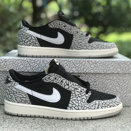 Air Jordan 1 Low OG “Black Cement” Sneaker      CZ0790-001 - PerfectKickZ