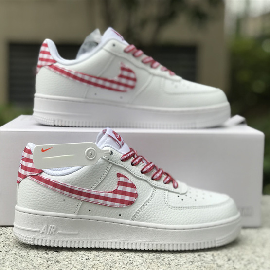 Nike Air Force 1 Low 'Red Gingham' Sneaker       DZ2784-101 - 