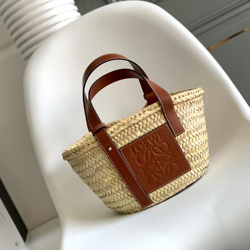 Loewe Basket Bag Woven Raffia  (33*17*13cm ) - PerfectKickZ