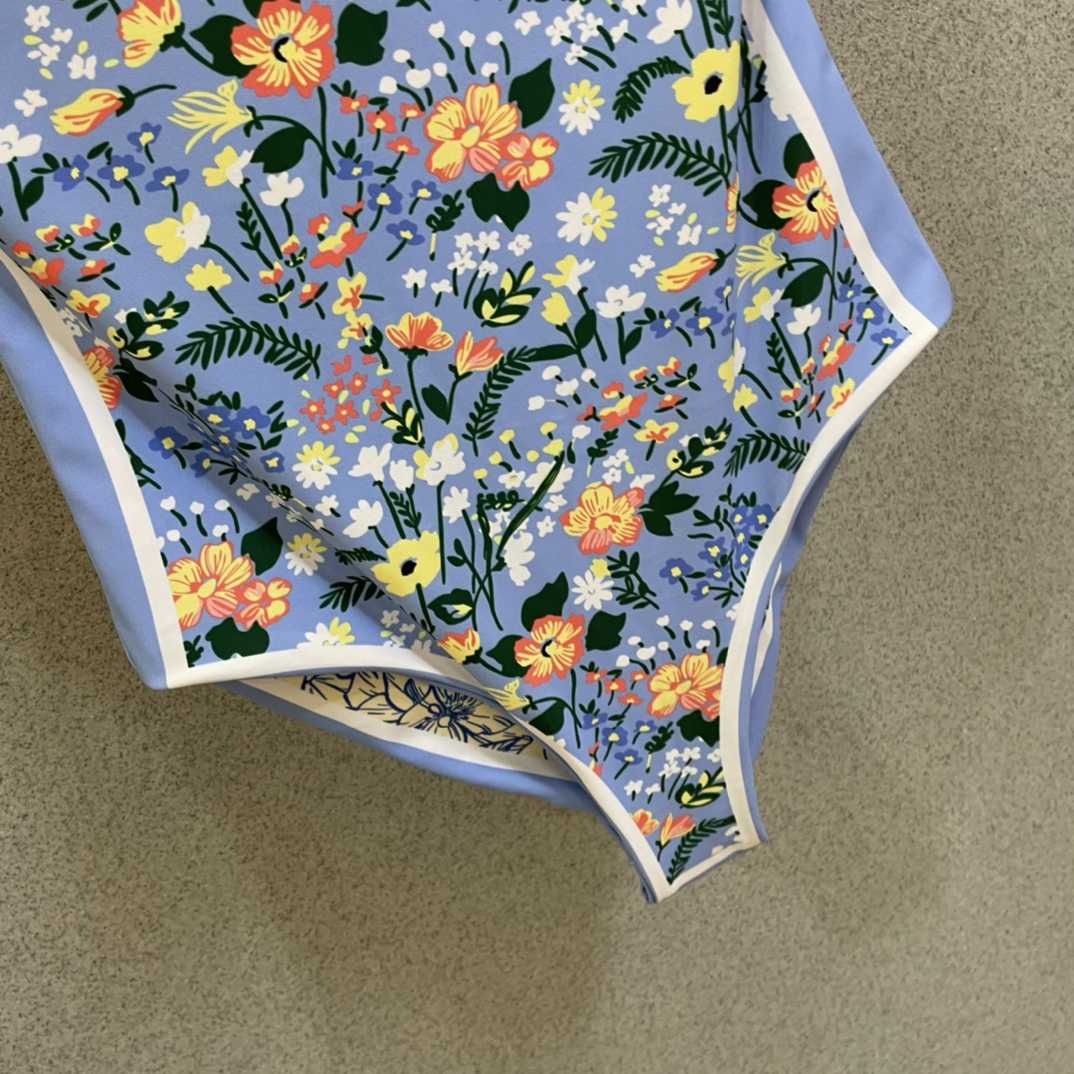 Gucci Visual Mood Reversible Tie-shoulder One Piece Swimsuit - 