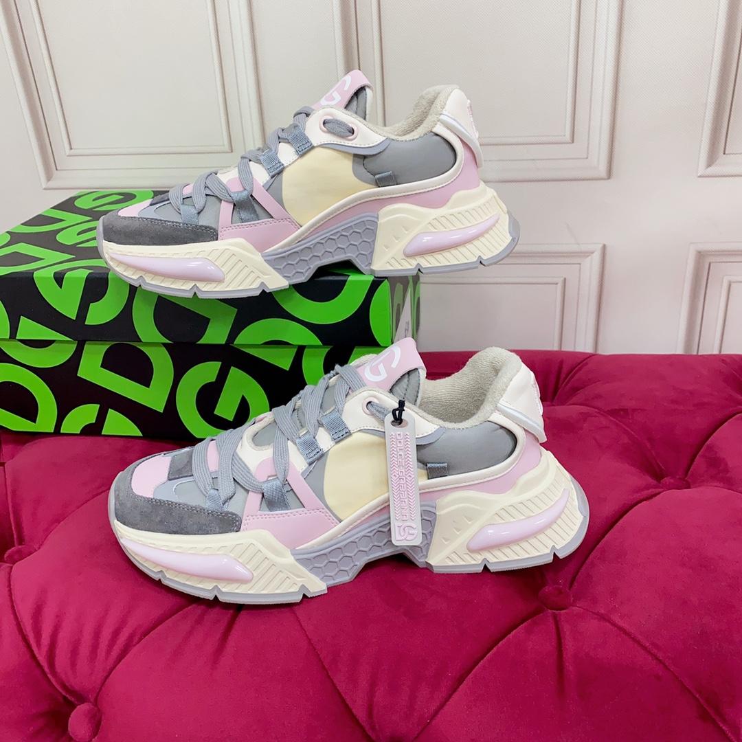 Dolce & Gabbana Mixed-Material Airmaster Sneakers - PerfectKickZ