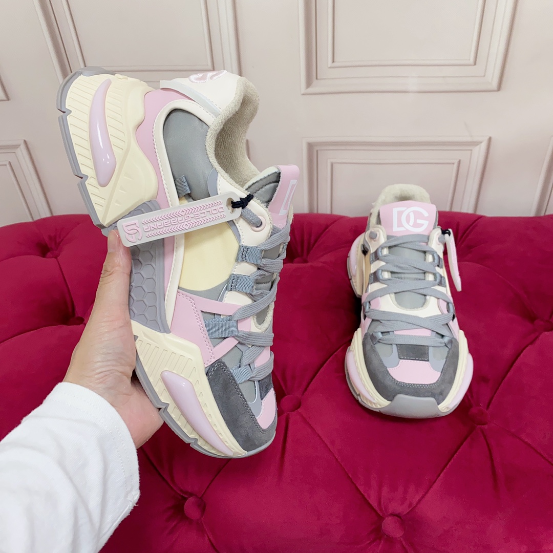 Dolce & Gabbana Mixed-Material Airmaster Sneakers - 