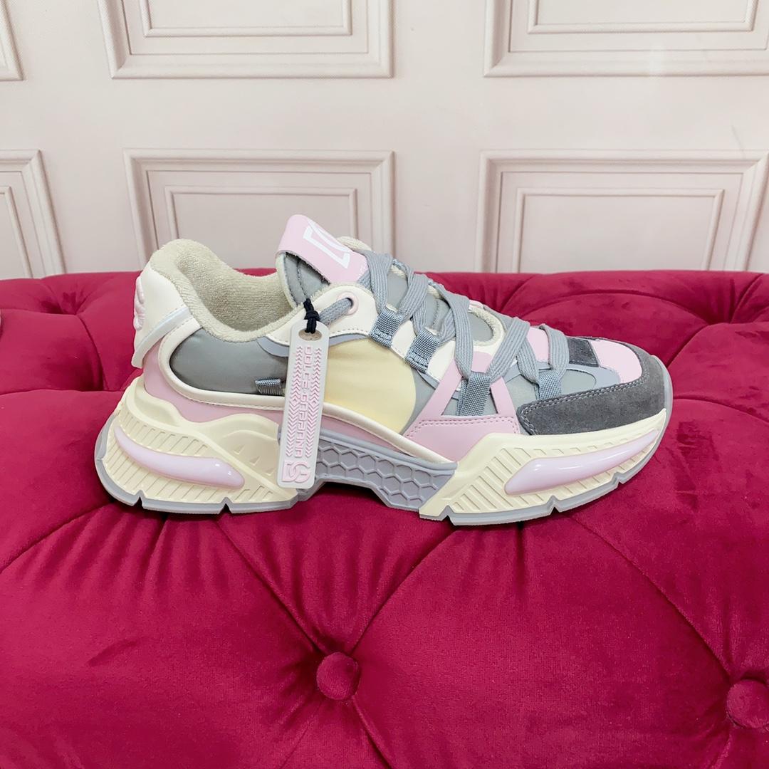 Dolce & Gabbana Mixed-Material Airmaster Sneakers - PerfectKickZ