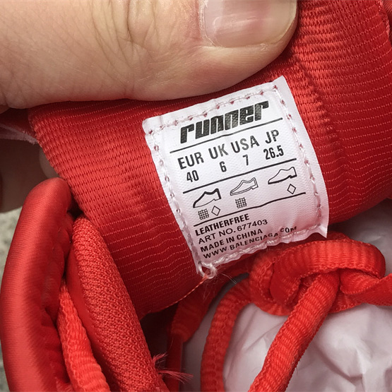 Balenciaga Runner Sneaker In Red - PerfectKickZ