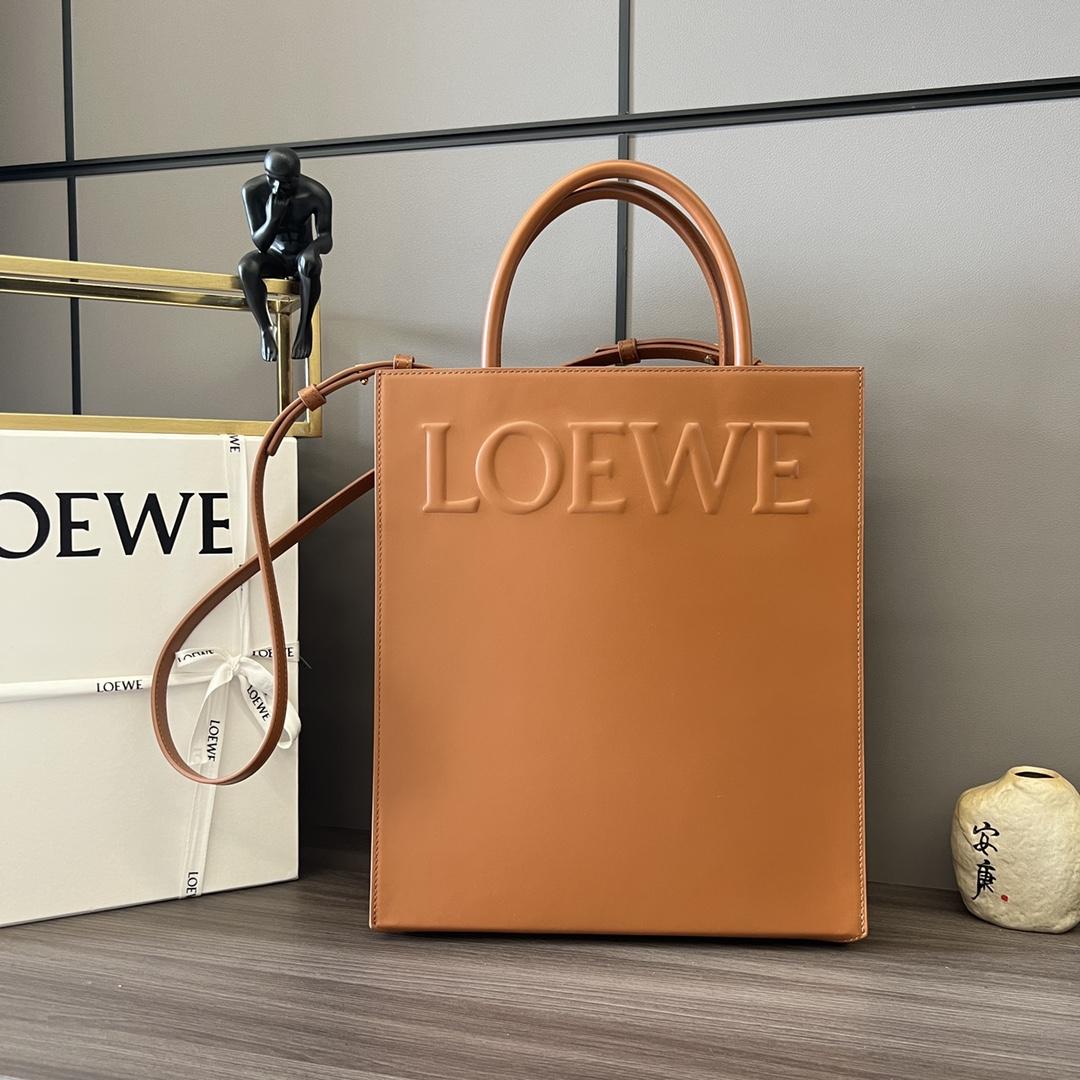 Loewe Standard A4 Tote In Sleek Calfskin - PerfectKickZ