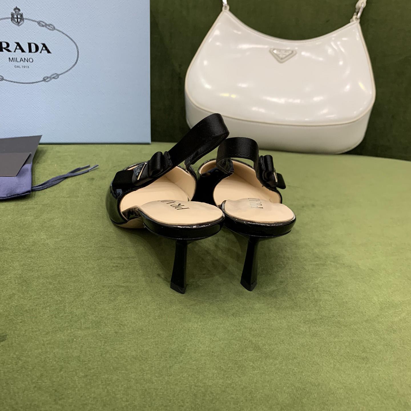 Prada Patent Leather Slingbacks - PerfectKickZ