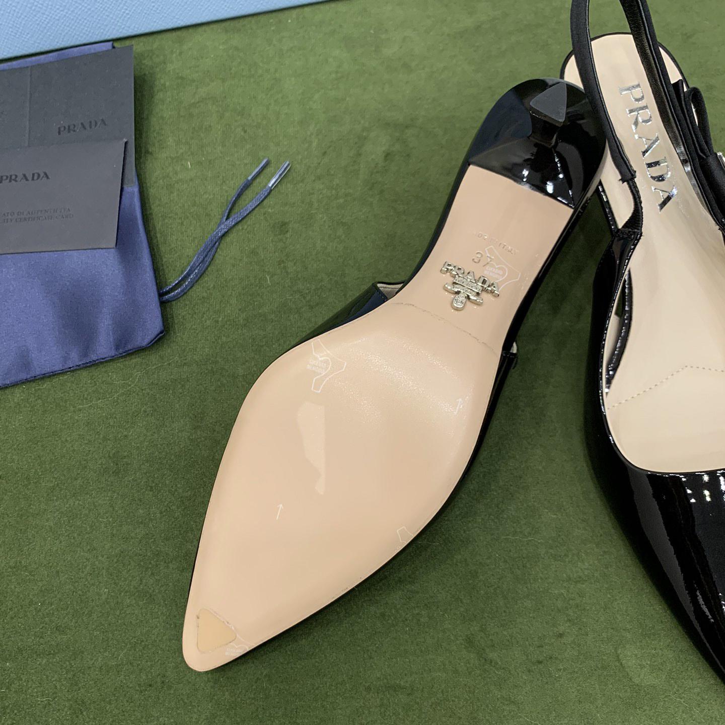 Prada Patent Leather Slingbacks - PerfectKickZ