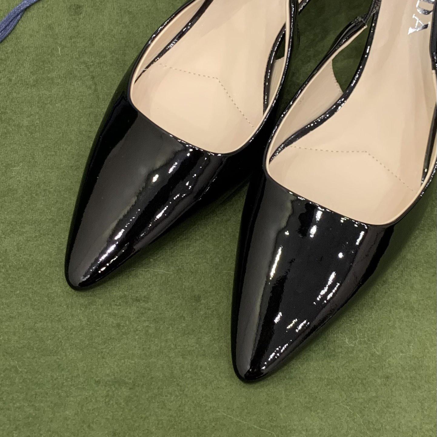 Prada Patent Leather Slingbacks - PerfectKickZ