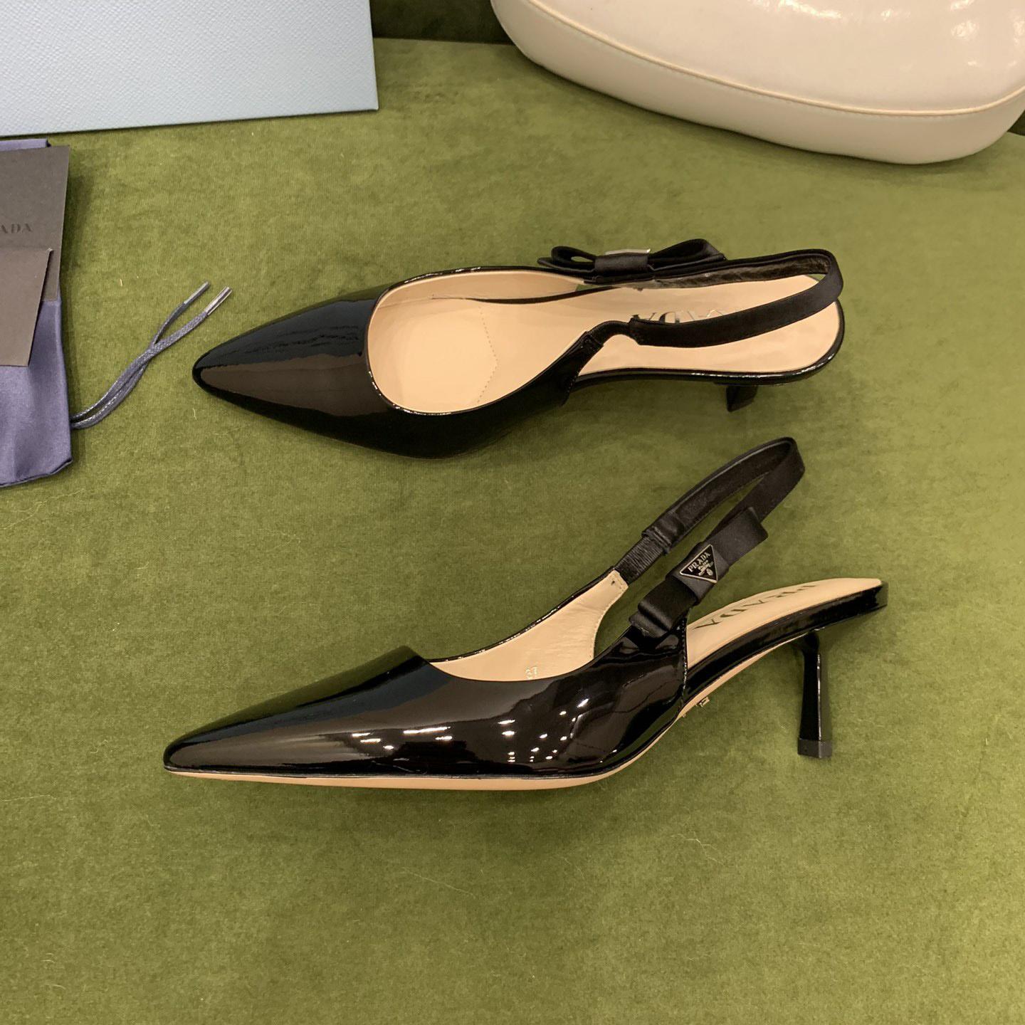 Prada Patent Leather Slingbacks - PerfectKickZ