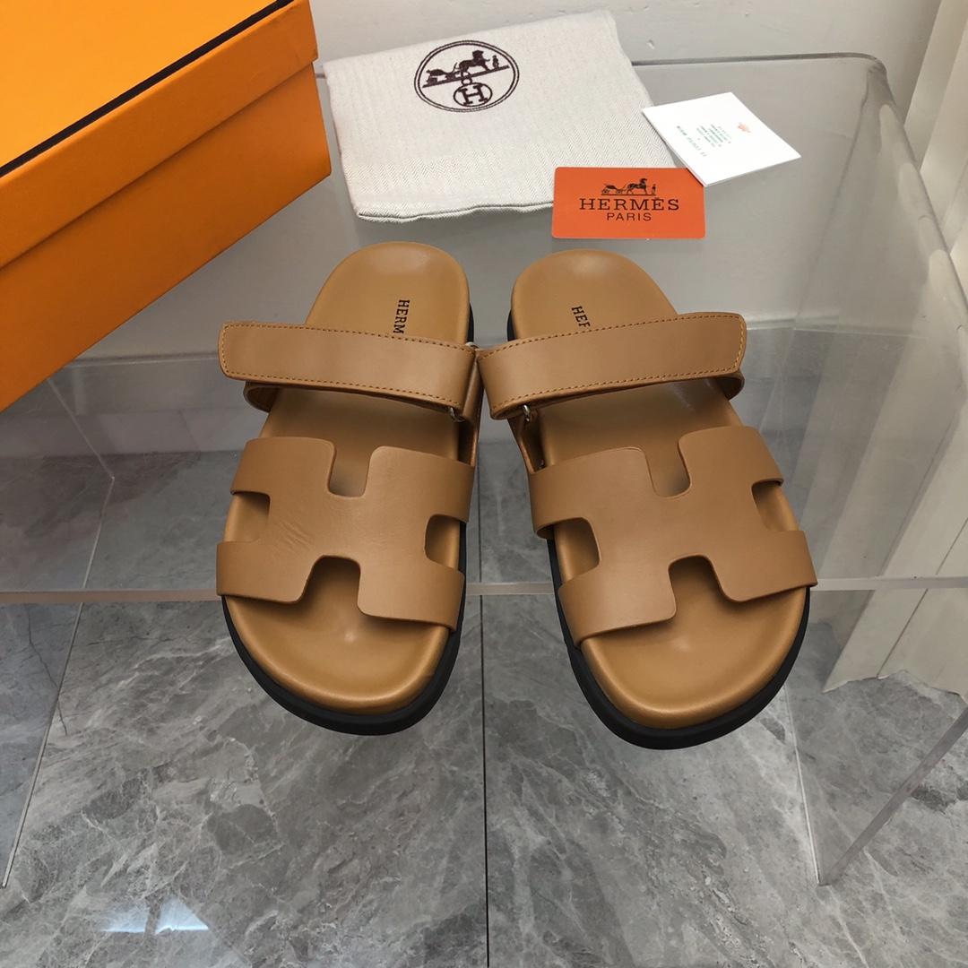 Hermes Authenticated Chypre Sandal Leather - PerfectKickZ