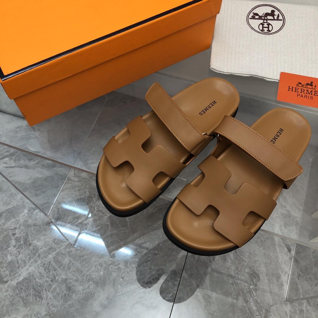 Hermes Authenticated Chypre Sandal Leather - PerfectKickZ