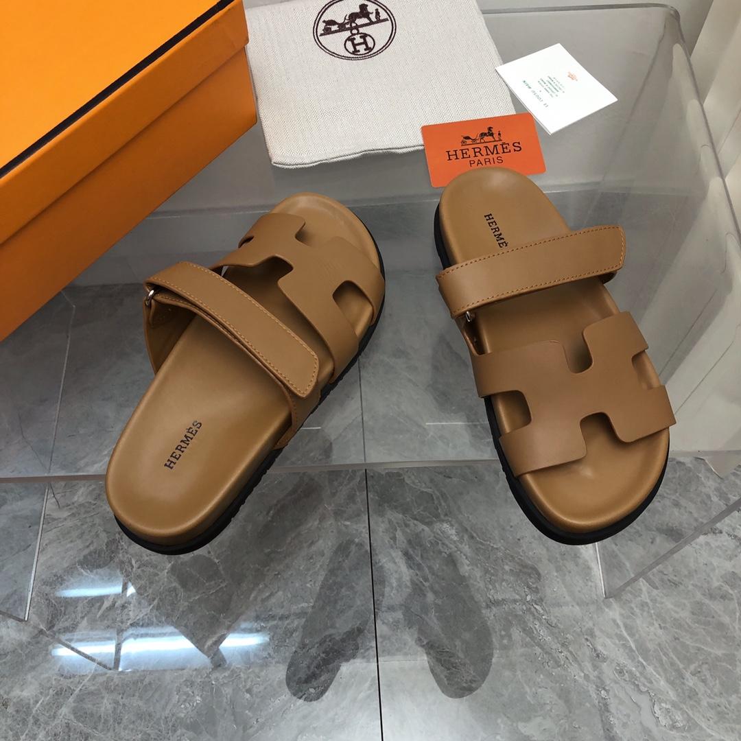 Hermes Authenticated Chypre Sandal Leather - PerfectKickZ
