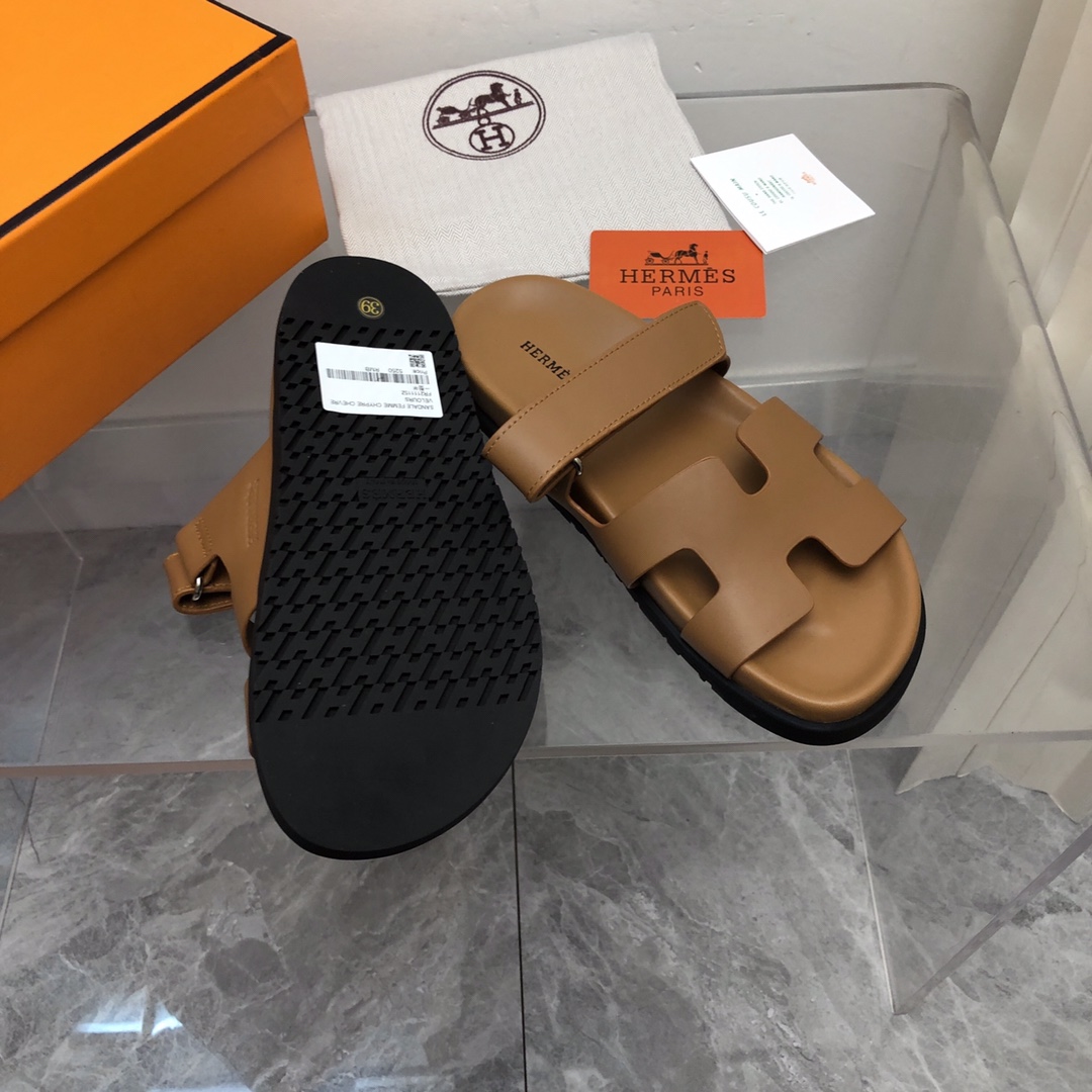 Hermes Authenticated Chypre Sandal Leather - PerfectKickZ