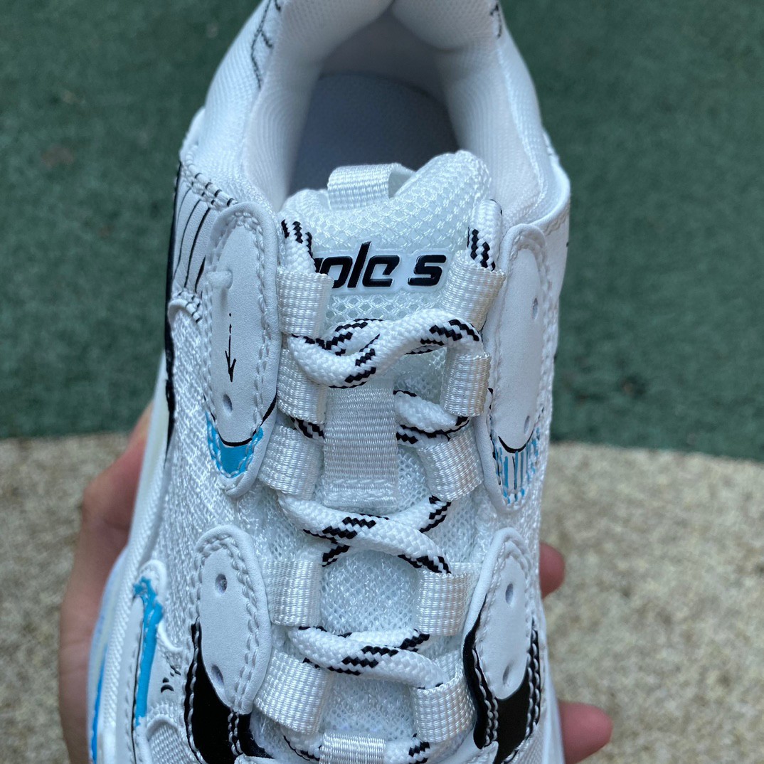 Balenciaga Triple S Sketch Sneaker In White - PerfectKickZ
