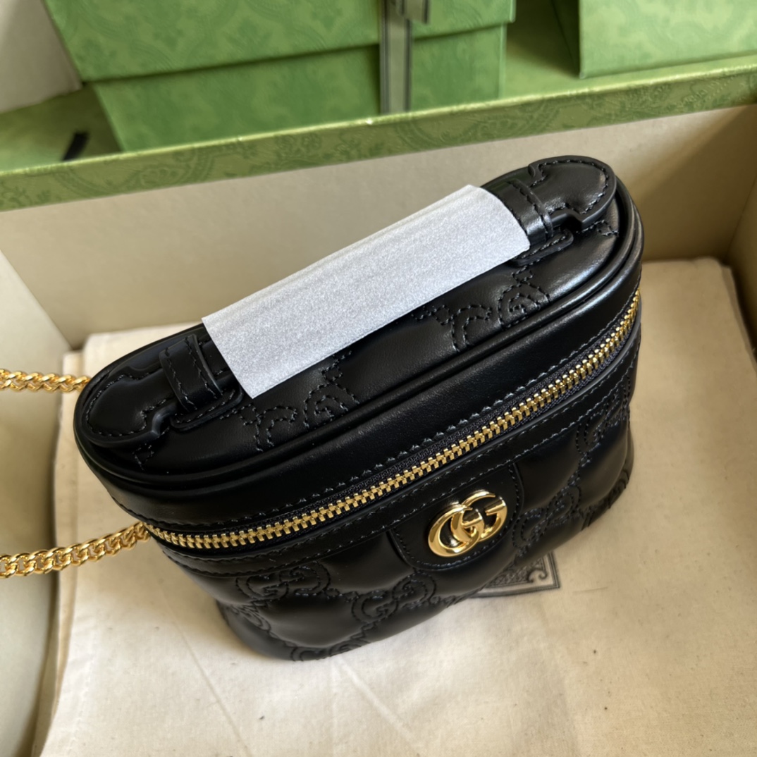 Gucci GG Matelassé Top Handle Mini Bag(16-10.5-5cm) - PerfectKickZ