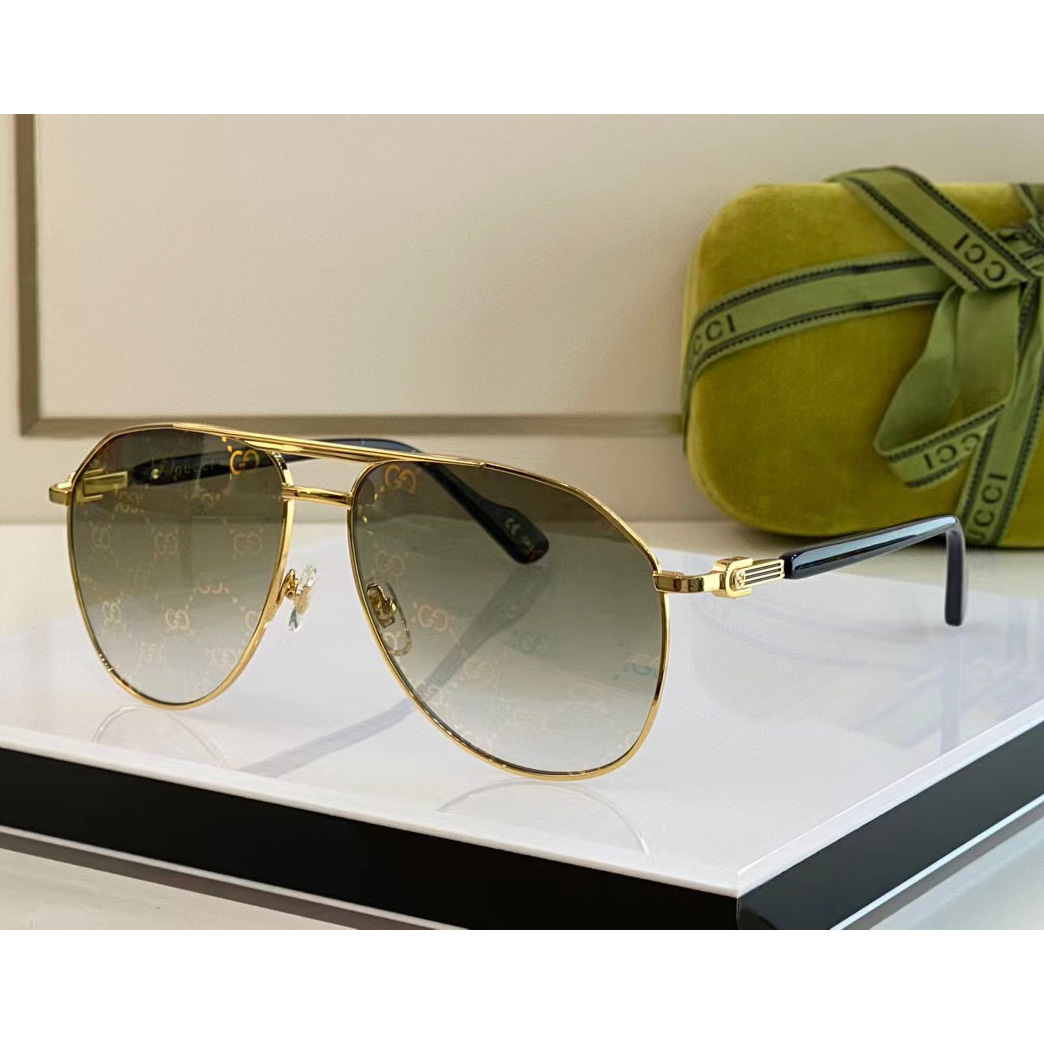 Gucci Aviator Frame Sunglasses - PerfectKickZ