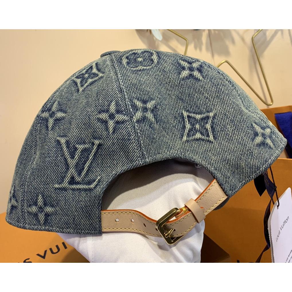 Louis Vuitton Monogram Washed Denim Cap - PerfectKickZ