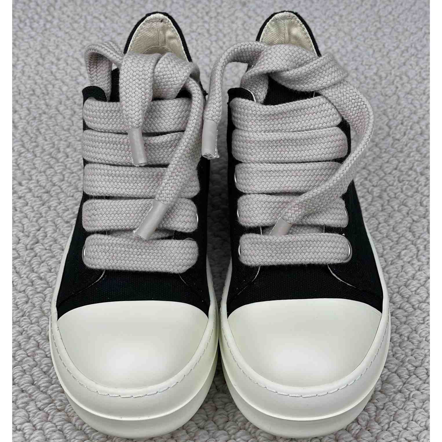 Rick Owens Canvas Low-Top Sneakers - PerfectKickZ