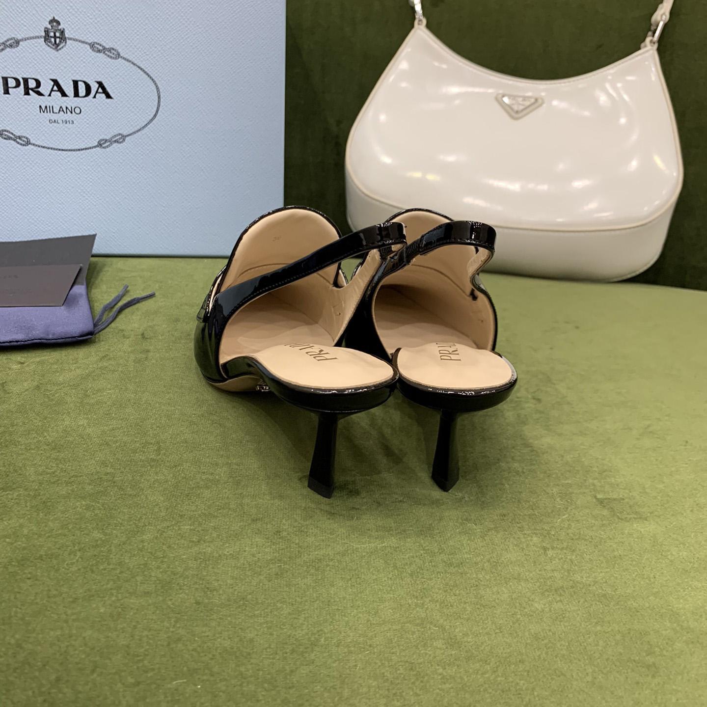 Prada Patent Leather Slingbacks - PerfectKickZ