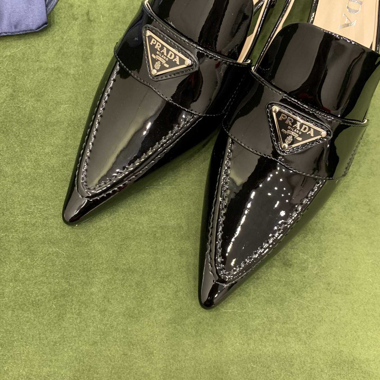 Prada Patent Leather Slingbacks - PerfectKickZ