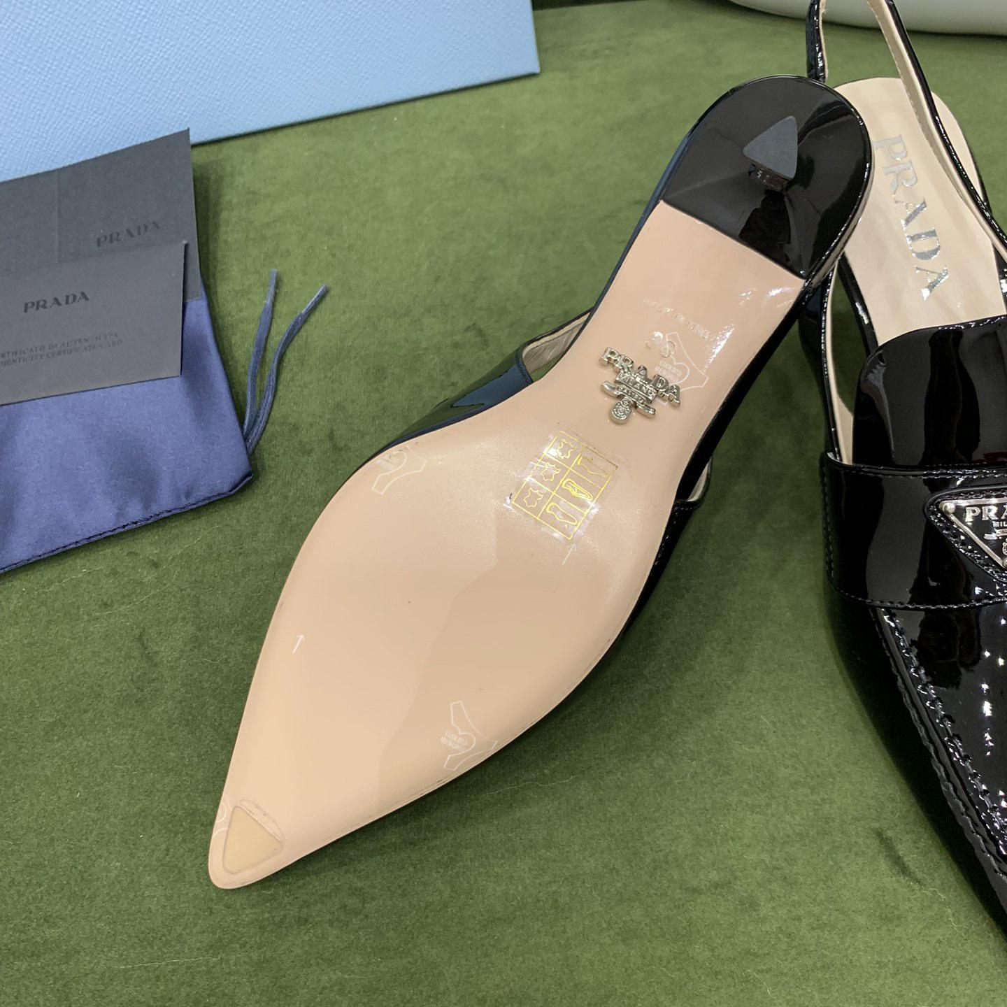 Prada Patent Leather Slingbacks - PerfectKickZ