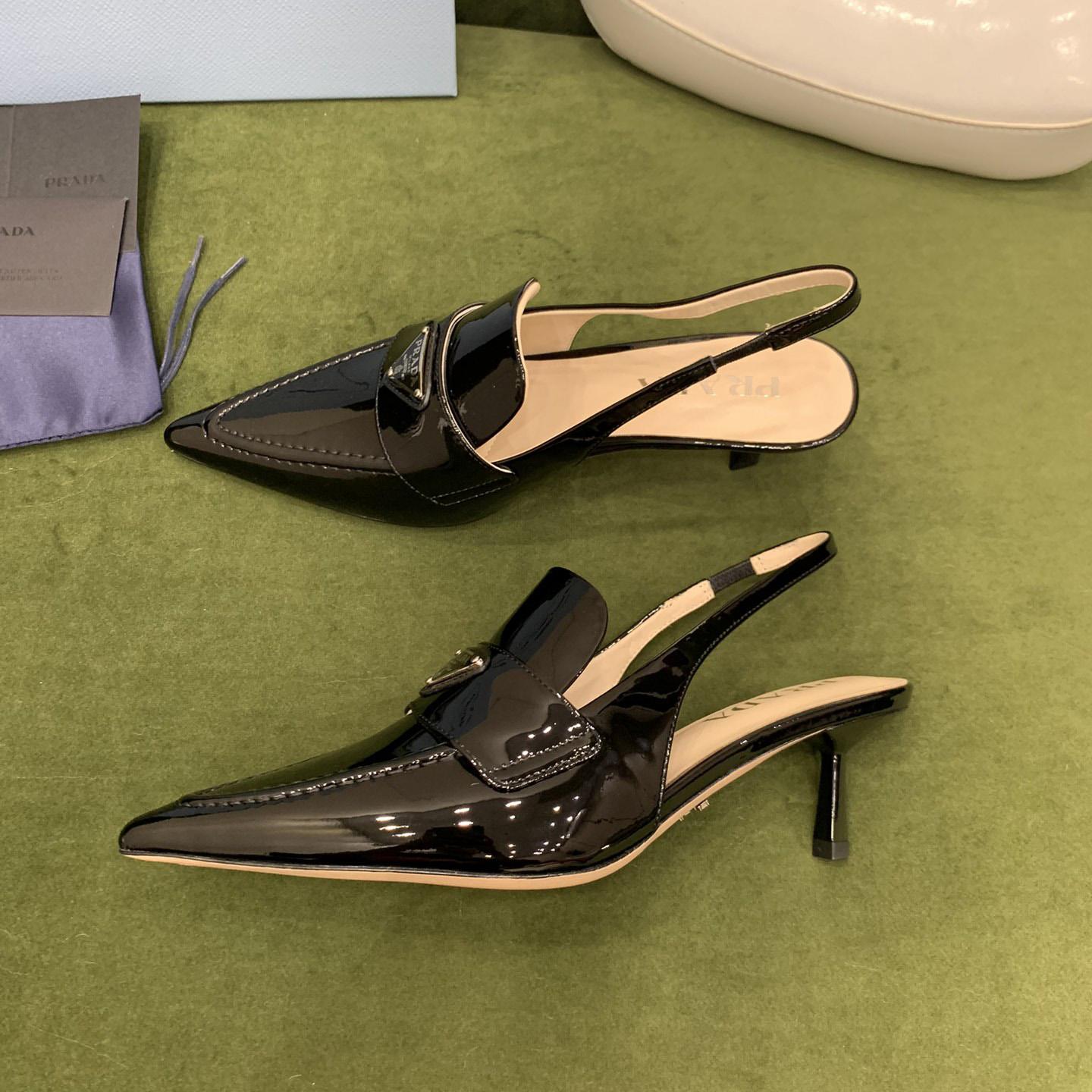 Prada Patent Leather Slingbacks - PerfectKickZ