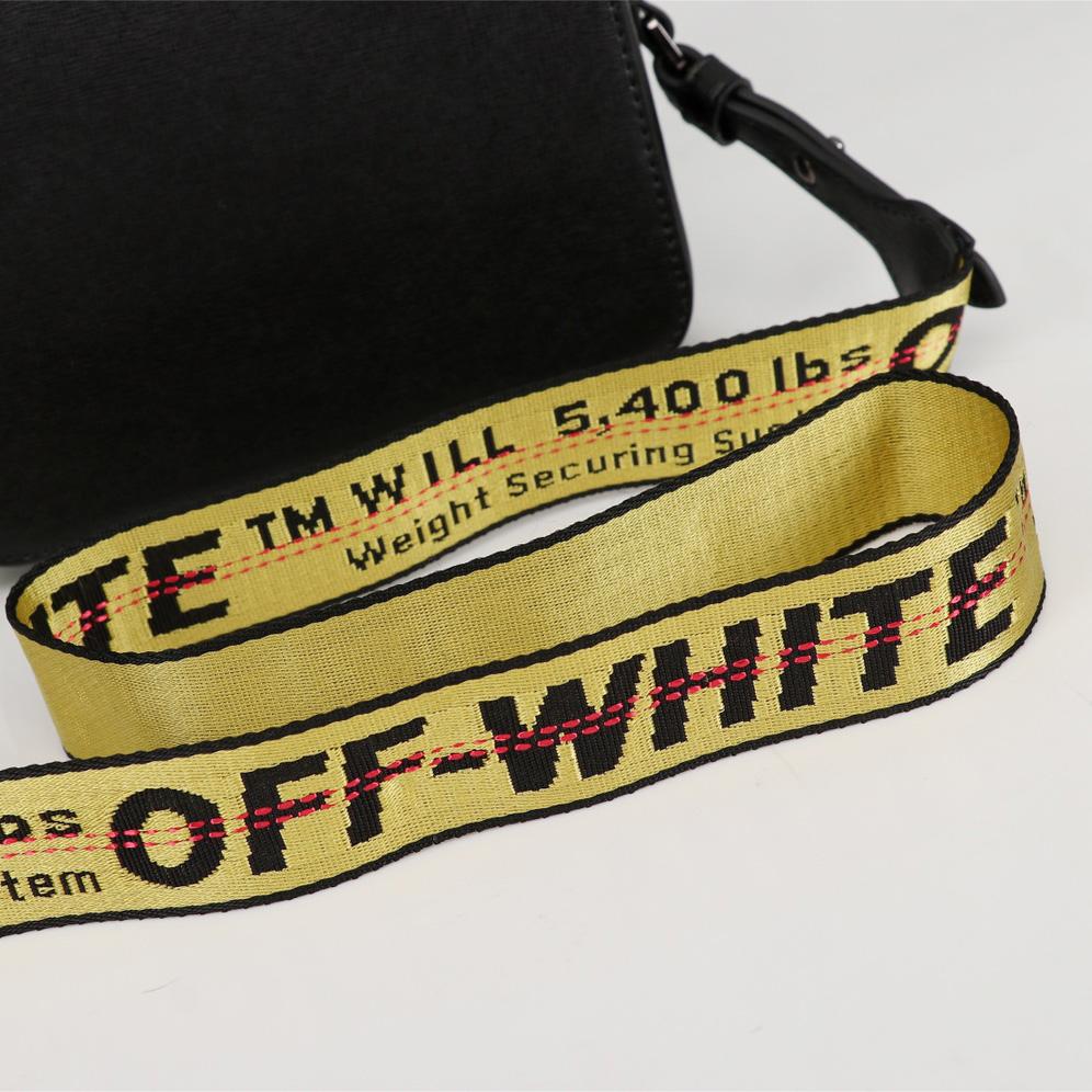 Off white Leather Cross Body Bag (18-16-9cm) - PerfectKickZ