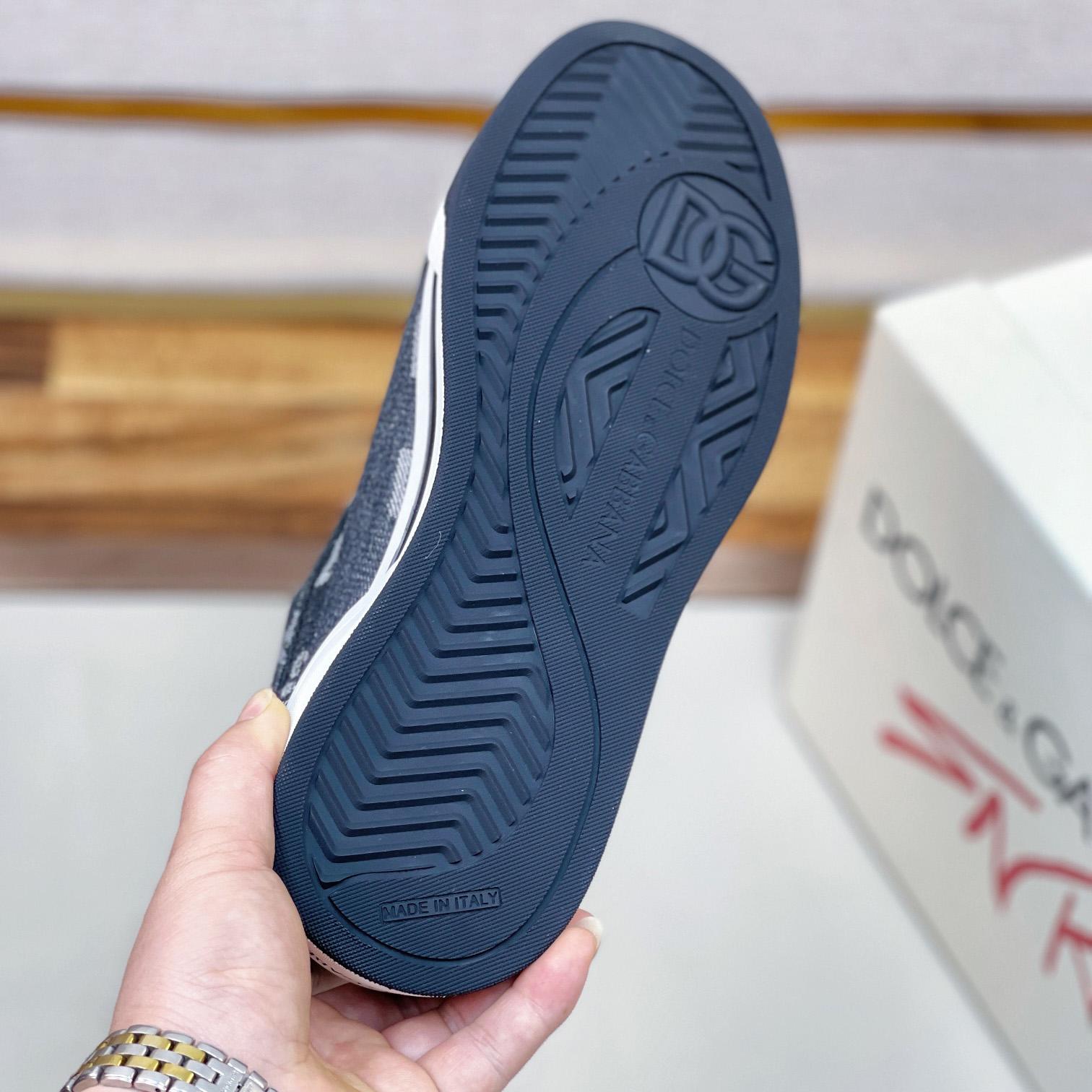 Dolce & Gabbana New Roma Sneakers With Denim Logo - PerfectKickZ