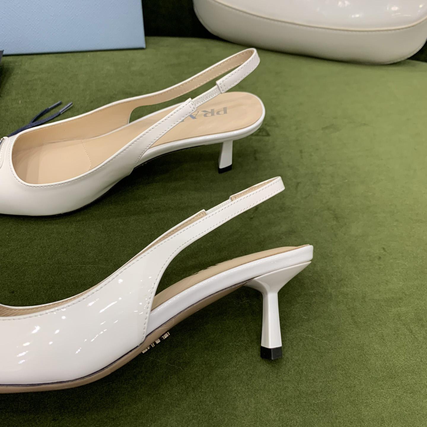 Prada Patent-leather Slingback Pumps - PerfectKickZ