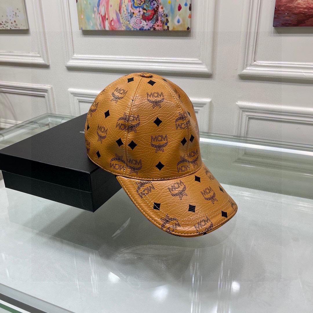 MCM Faux-leather Logo-print Cap - PerfectKickZ
