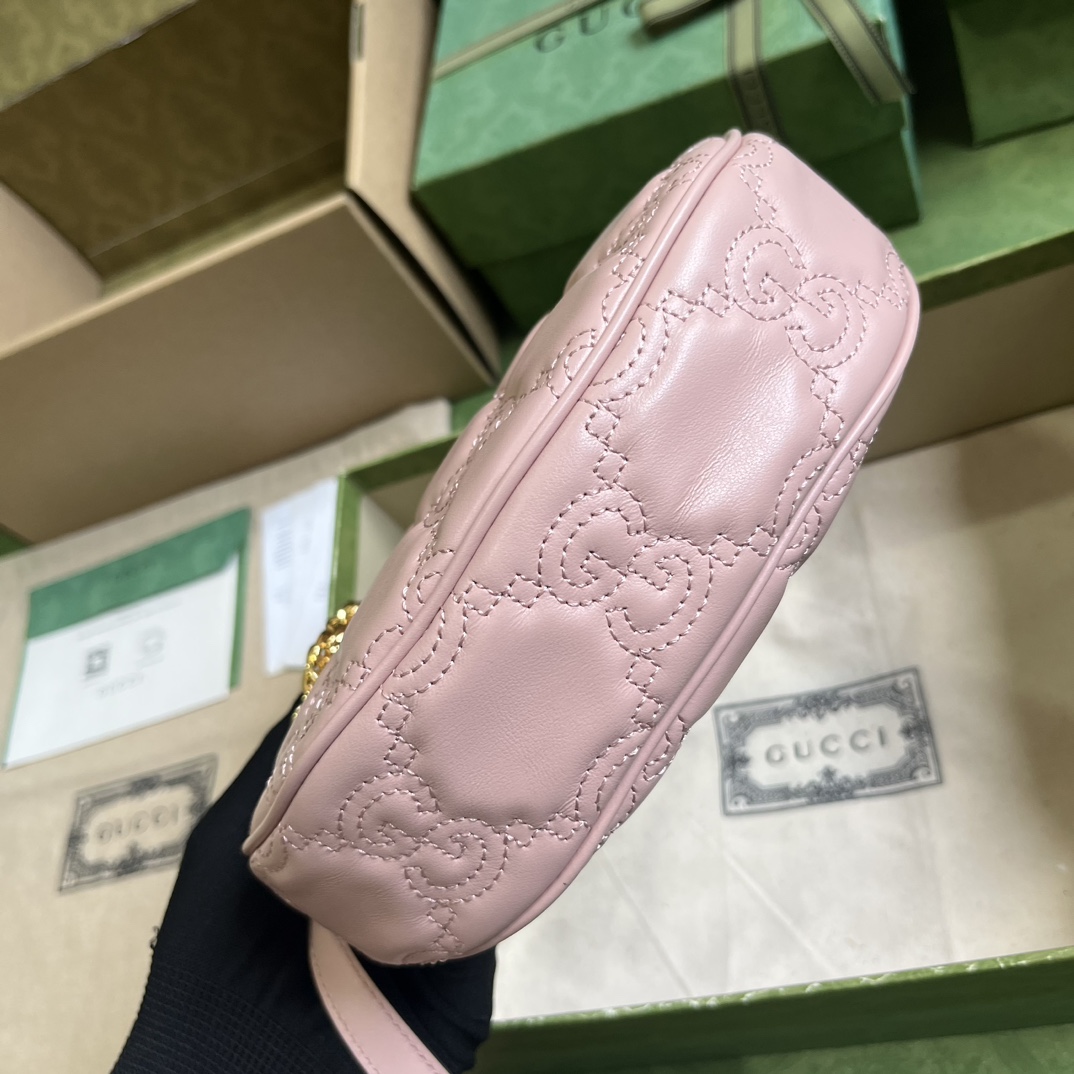 Gucci GG Matelasse Mini Bag(21x 14x 6cm) - PerfectKickZ