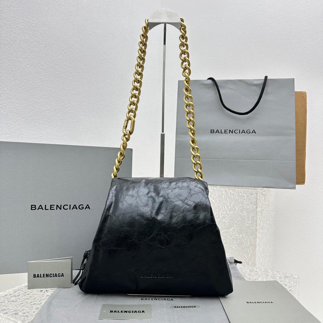 Balenciaga Puffer Small Bag In Black - PerfectKickZ