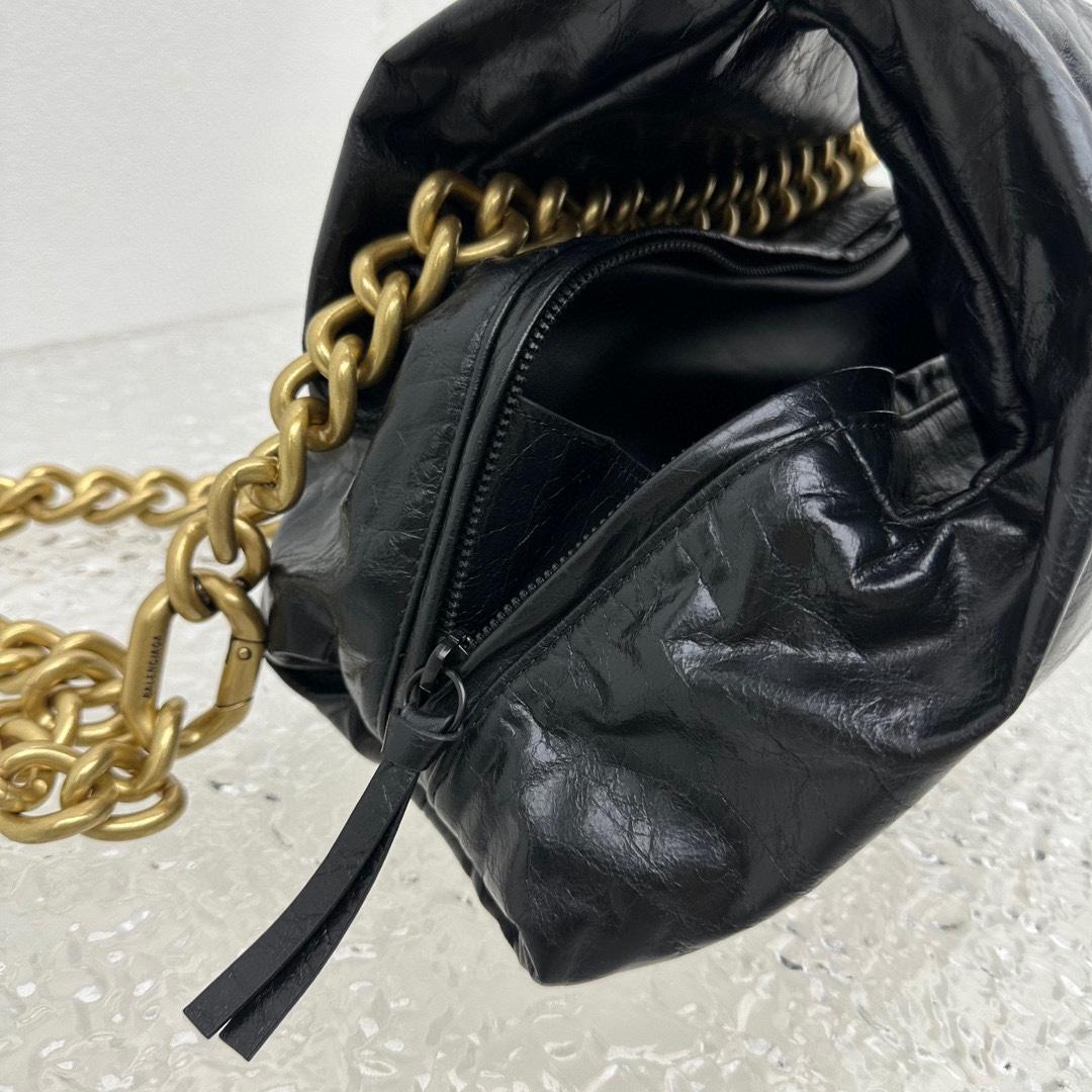 Balenciaga Puffer Small Bag In Black - PerfectKickZ