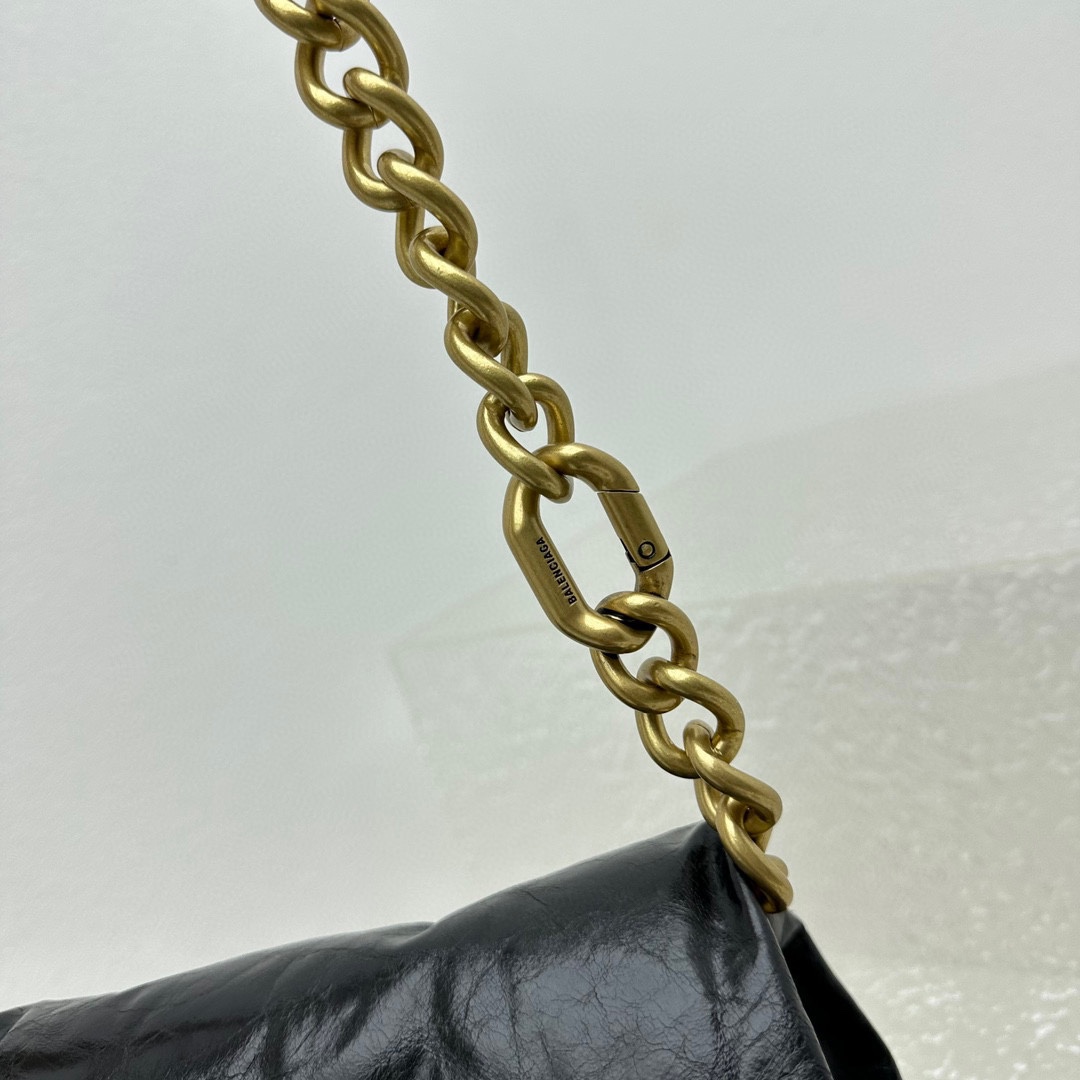 Balenciaga Puffer Small Bag In Black - PerfectKickZ
