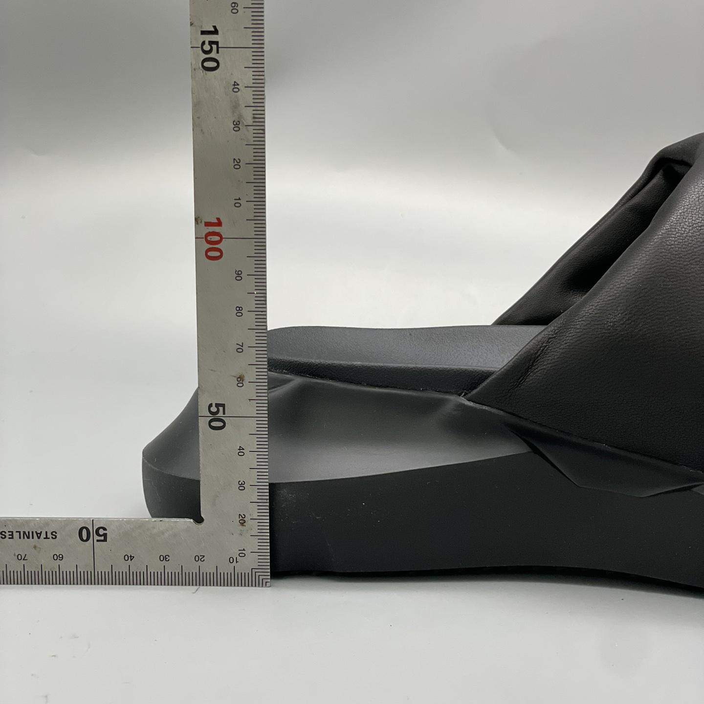 Rick Owens SS23 Edfu Geth Puffer Slide In Black - 