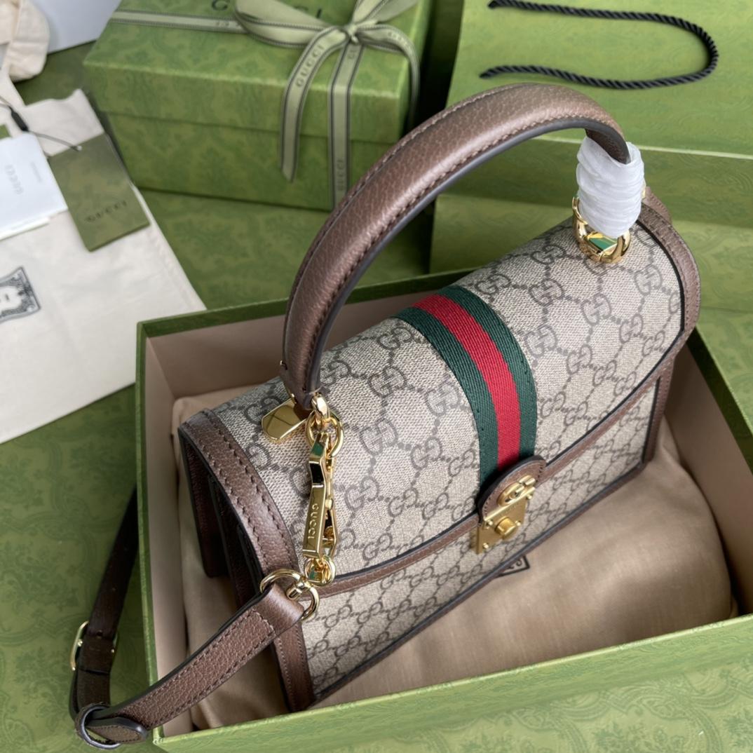 Gucci Ophidia GG Small Top Handle Bag(25-17.5-7cm) - PerfectKickZ