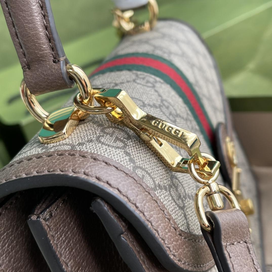 Gucci Ophidia GG Small Top Handle Bag(25-17.5-7cm) - PerfectKickZ