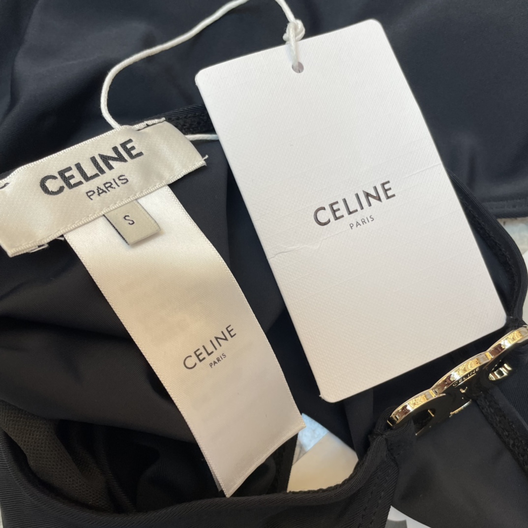 Celine Triomphe Swimsuit In Matte Jersey - PerfectKickZ