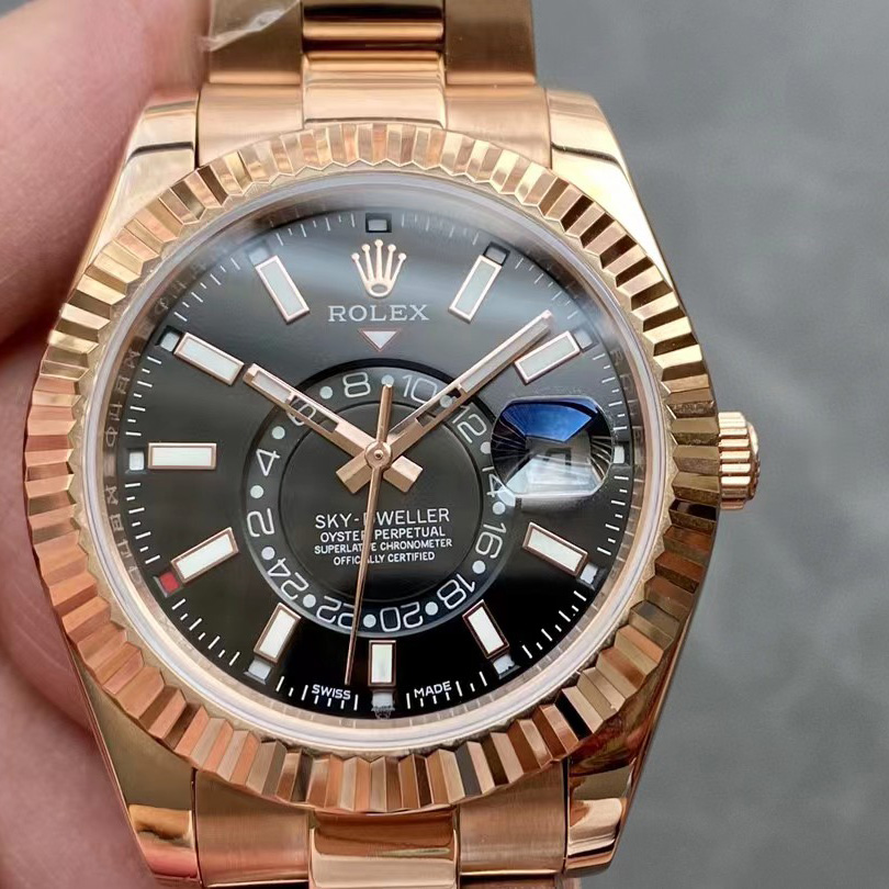 Rolex Sky-Dweller Rose Gold Watch - PerfectKickZ