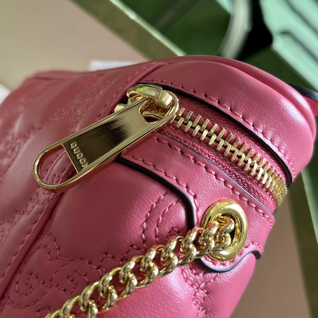 Gucci GG Matelassé Top Handle Mini Bag(16-10.5-5cm) - PerfectKickZ