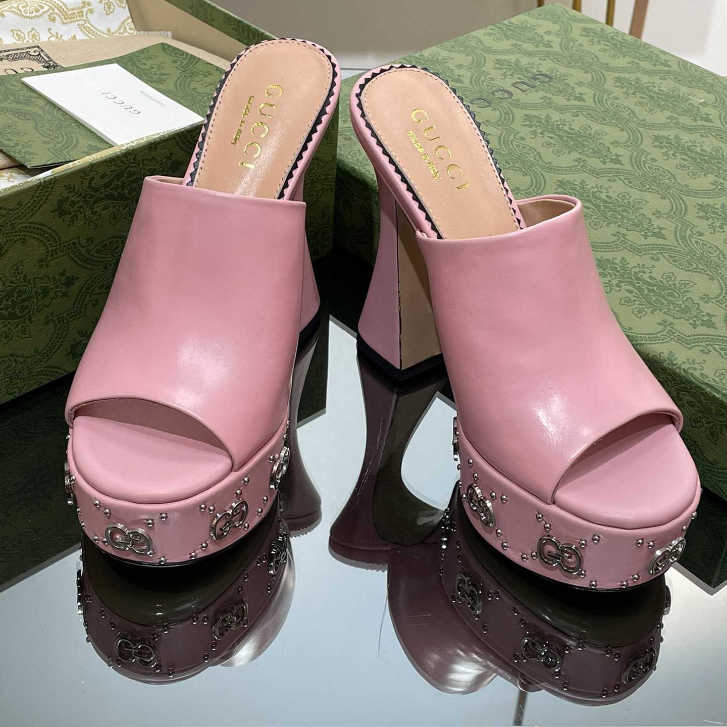 Gucci Women's Platform Slide Sandal - PerfectKickZ