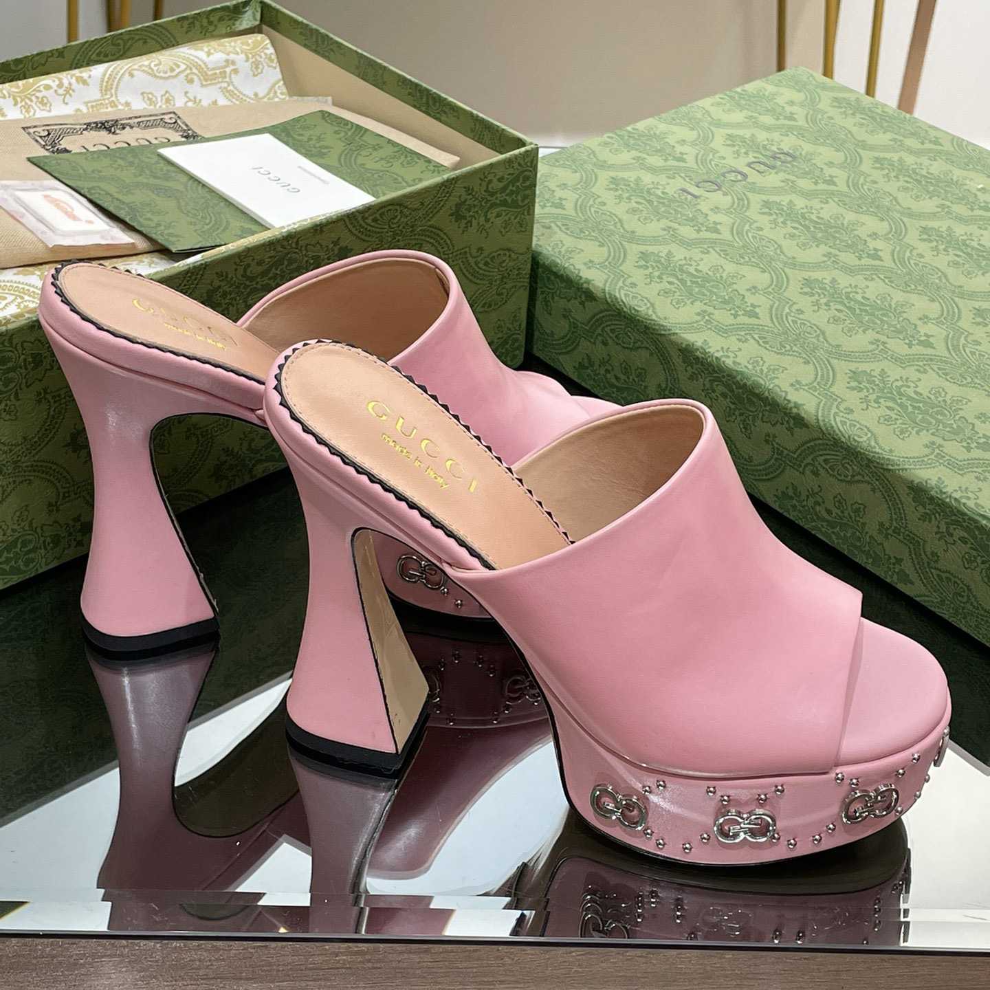 Gucci Women's Platform Slide Sandal - PerfectKickZ