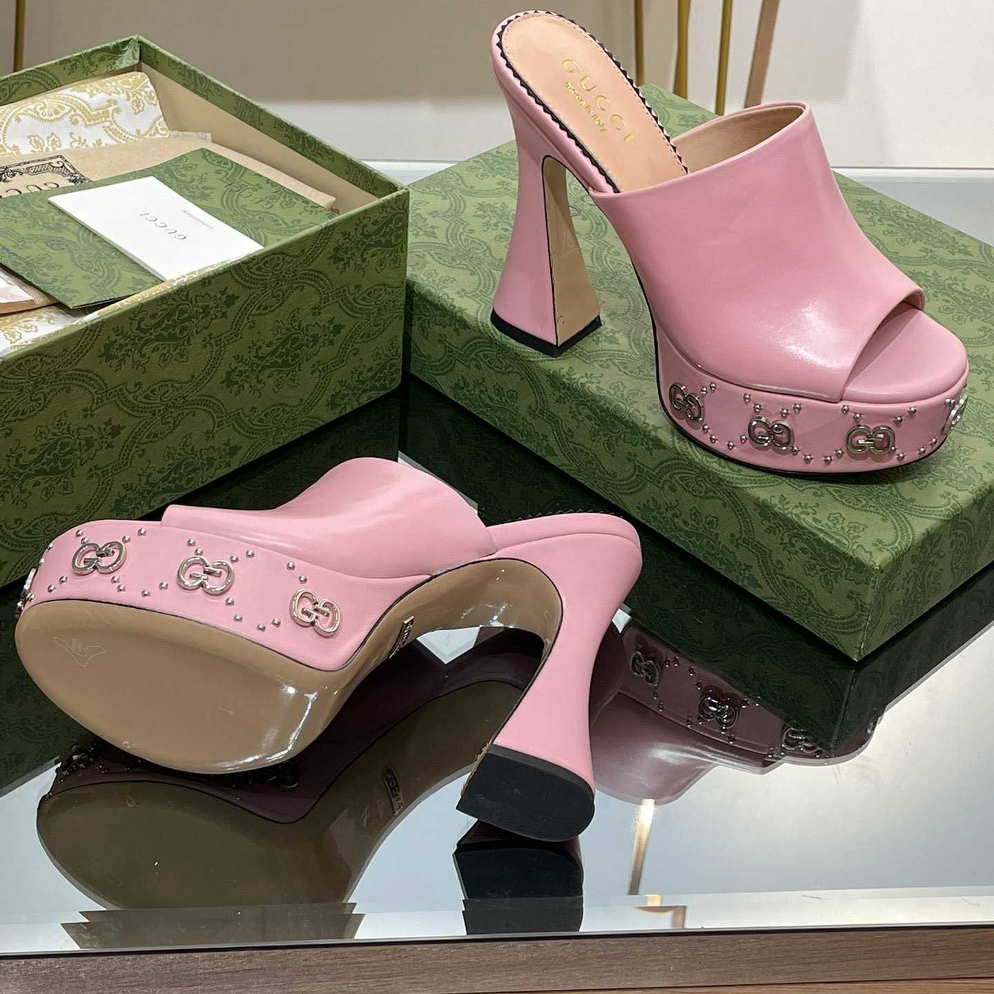 Gucci Women's Platform Slide Sandal - PerfectKickZ