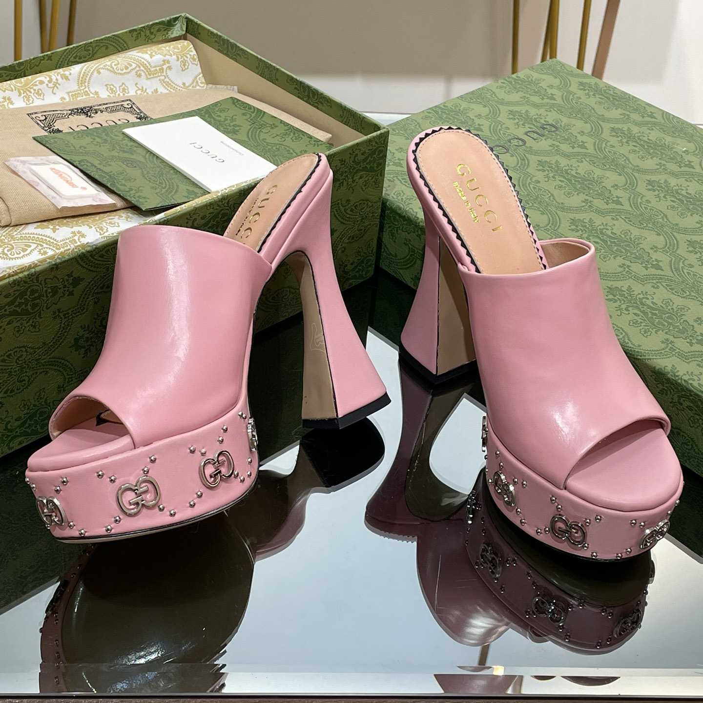 Gucci Women's Platform Slide Sandal - PerfectKickZ